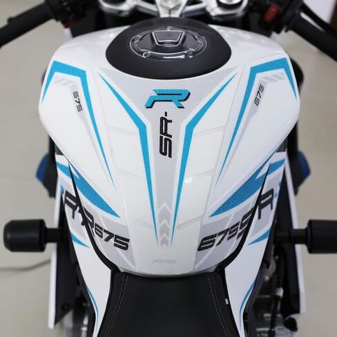 ملصق ALmart لخزان الوقود للدراجة النارية ملصق لاصق للركبة مناسب لـ CFMOTO 675SS 675SR-R (Type8) in Saudi Arabia