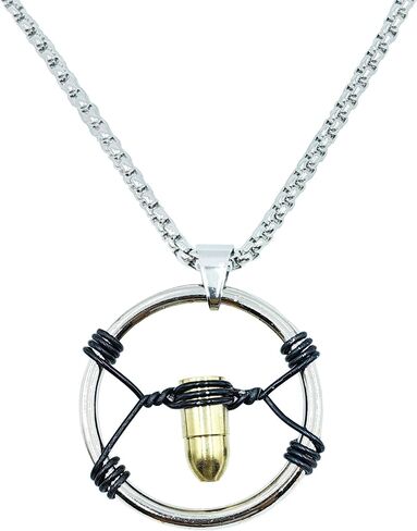 Cyber V Bullet Necklace Punk Merch Cosplay Costume Accessory in Saudi Arabia
