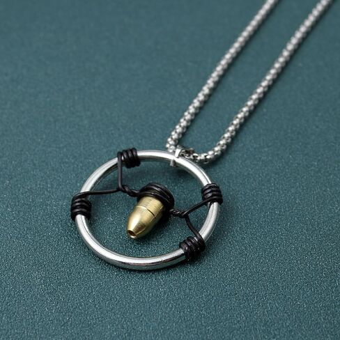 Cyber V Bullet Necklace Punk Merch Cosplay Costume Accessory in Saudi Arabia