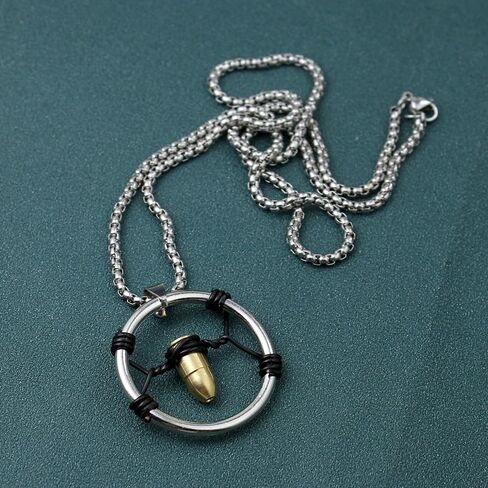 Cyber V Bullet Necklace Punk Merch Cosplay Costume Accessory in Saudi Arabia