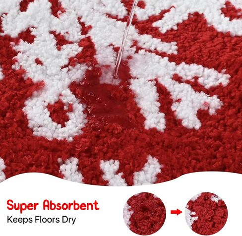 2-Piece Halloween Bath Mat Set – Orange Non-Slip Plush Bathroom Rug Set, Absorbent & Machine Washable High-Pile Mats for Toilet, Kitchen, Entryway, Fall Holiday Décor 16x24 & 32x20 Inch in Saudi Arabia
