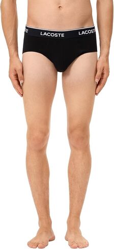 Lacoste mens Cotton Stretch Essentials Briefs, 5-pack (Amazon Exclusives) in Saudi Arabia