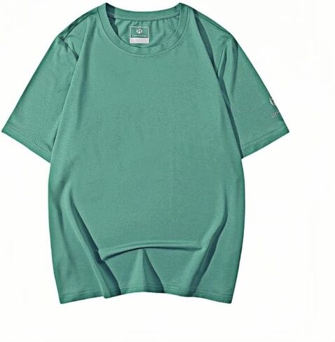 1PC Elastic Round - Neck T - Shirt: Quick - Drying for Exercise and Travel, Breathable Polyspandex Blend in Saudi Arabia
