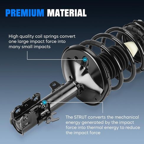 Front & Rear w/Coil Strut and Sway Bar Links for Toyota Camry 2.2L 1997 1998 1999 2000 2001, for Solara 2.2L 2.4L 1999-2003, Shock Absorber Spring Replace for 171678, 171679, 171680, 171681 K9031, 8PC in Saudi Arabia