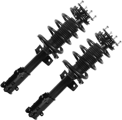 Detroit Axle - 2 Front Struts for 2011-2014 Ford Mustang [Except 19 inch (483mm) Wheel], Complete Strut with Coil Spring Assembly 2012 2013 Replacement Quick Install Ready Struts Shocks in Saudi Arabia