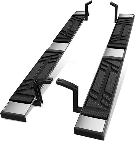 Auto Dynasty Running Boards Compatible with 2010-2024 Toyota 4Runner, Stainless Steel Side Step Rail Nerf Bars, 6.5" x 69" Step Bars, Polished Chrome in Saudi Arabia