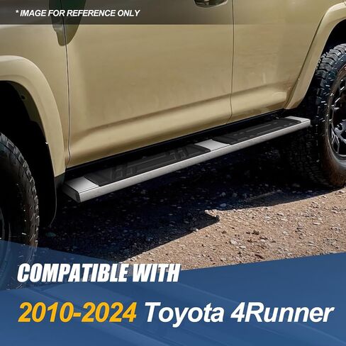 Auto Dynasty Running Boards Compatible with 2010-2024 Toyota 4Runner, Stainless Steel Side Step Rail Nerf Bars, 6.5" x 69" Step Bars, Polished Chrome in Saudi Arabia