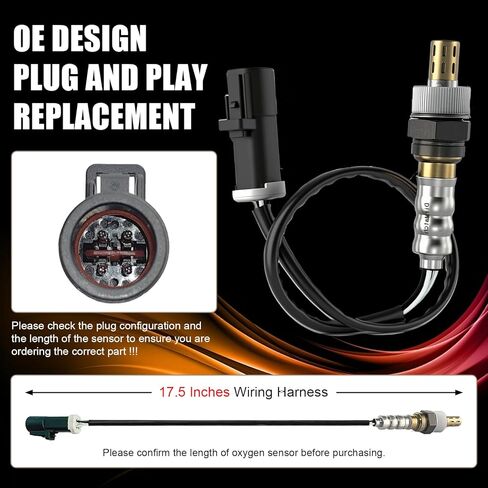 مستشعر O2 المنبع 2 قطعة، 15717، 15716، 15664، ZZC318861، مستشعر الأكسجين متوافق مع Ford F150 Explorer Escape Ranger Mercury Lincoln Mazda in Kuwait