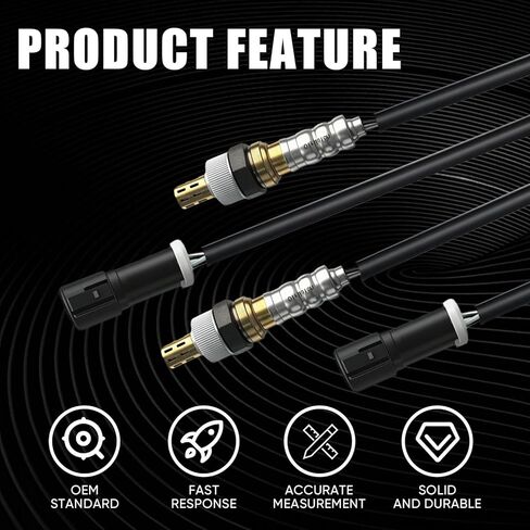 مستشعر O2 المنبع 2 قطعة، 15717، 15716، 15664، ZZC318861، مستشعر الأكسجين متوافق مع Ford F150 Explorer Escape Ranger Mercury Lincoln Mazda in Kuwait