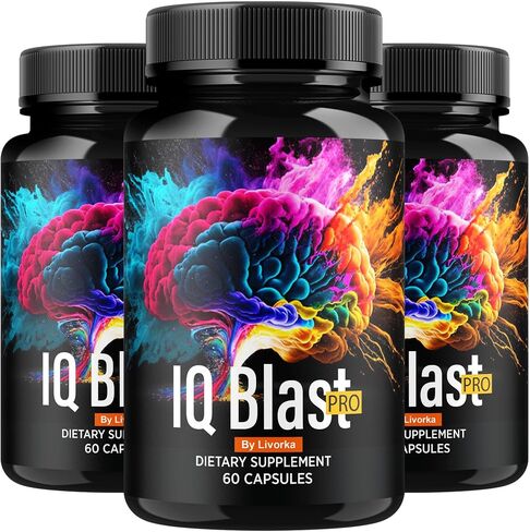 (3 عبوات) كبسولات IQ Blast Pro - حبوب المكملات الغذائية المتقدمة IQ Blast Pro الرسمية، تركيبة IQ Blast Pro المتميزة لدعم الصحة والعافية، مراجعات IQ Blast Pro الأصلية، 180 كبسولة لمدة 3 أشهر in Saudi Arabia