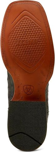 ARIAT Mens Showboat Black Full Quill Ostrich Vamp Ancient Black Top Boot Black 9 D in Saudi Arabia