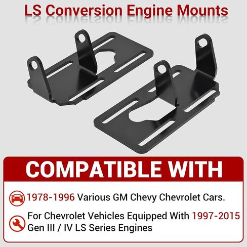 ECOTRIC LS Conversion Engine Mounts Compatible with 1973-1998 Square Body Chevy GMC Truck Adjustable Swap Motor Conversion Bracket for C10 C/K 1500 in Saudi Arabia
