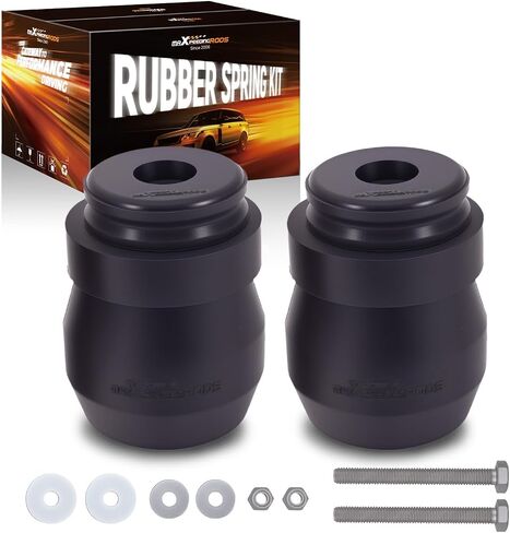 maXpeedingrods Suspension Enhancement Rear Kit for Chevrolet Silverado GMC Sierra 2500 HD 3500 HD and 3500 HD Cab & Chassis 2011-2025 Rubber Helper Spring Kit Up to 8000 Lbs in Saudi Arabia
