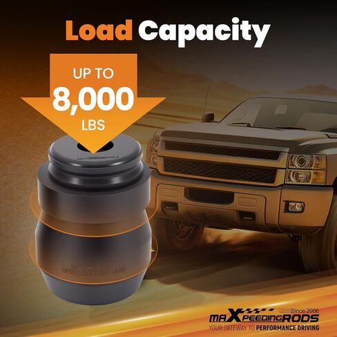 maXpeedingrods Suspension Enhancement Rear Kit for Chevrolet Silverado GMC Sierra 2500 HD 3500 HD and 3500 HD Cab & Chassis 2011-2025 Rubber Helper Spring Kit Up to 8000 Lbs in Saudi Arabia