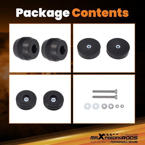maXpeedingrods Suspension Enhancement Rear Kit for Chevrolet Silverado GMC Sierra 2500 HD 3500 HD and 3500 HD Cab & Chassis 2011-2025 Rubber Helper Spring Kit Up to 8000 Lbs in Saudi Arabia