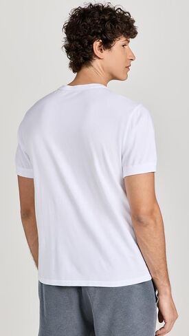 Save Khaki Men's Short Sleeve Pima Henley in Saudi Arabia