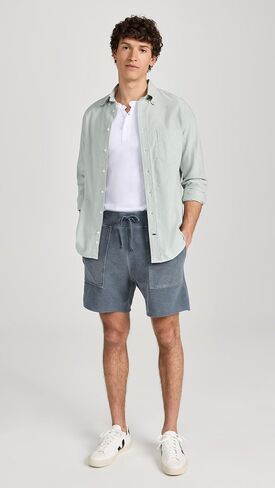 Save Khaki Men's Short Sleeve Pima Henley in Saudi Arabia