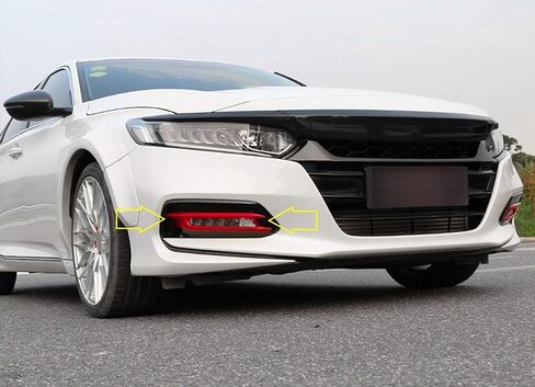 x xotic tech Exterior Front Fog Light Frame Cover Trim, Carbon Fiber Pattern, Compatible with Honda Accord 10th Gen 2018-2020 in Saudi Arabia
