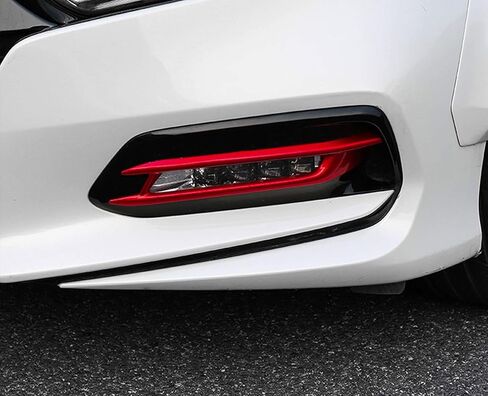 x xotic tech Exterior Front Fog Light Frame Cover Trim, Carbon Fiber Pattern, Compatible with Honda Accord 10th Gen 2018-2020 in Saudi Arabia