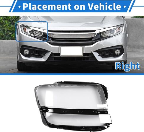 Headlight Lens Cover Headlight Headlamp Lense Clear Lens Cover for VW Atlas 2018-2020 Clear,Black PC 1 Pcs Front Right Car in Saudi Arabia