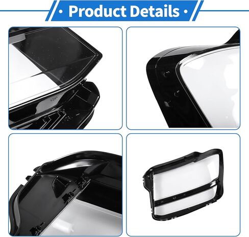 Headlight Lens Cover Headlight Headlamp Lense Clear Lens Cover for VW Atlas 2018-2020 Clear,Black PC 1 Pcs Front Right Car in Saudi Arabia