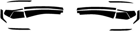 Rvinyl Tail Light Pre Cut Film Tint Cover Kit in Blackout Smoke Compatible with Kia K5 2021-2024 - Adhesive Backs in Saudi Arabia