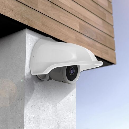 HOMSFOU 2 Pcs Universal Sun Rain Shade Camera Covers Shield Camera Protective Covers for Outdoor Security Cameras White in Kuwait