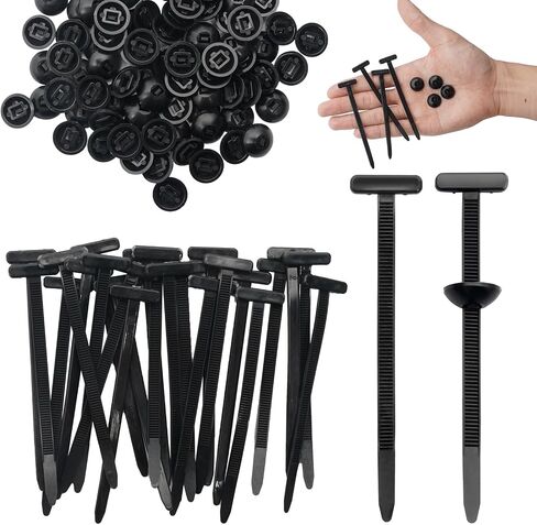 150 Pcs Multifunctional Universal Cable Tie Buckle，Heavy Duty Self-Locking Zip Ties Holder，Snap-Fit Nylon Fastening Clip for Car Repairs，Wire Bundling in Saudi Arabia
