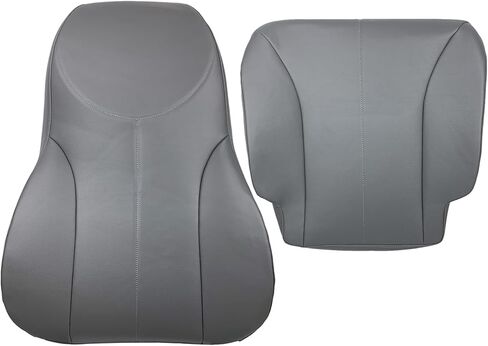 labwork Front Driver Side Backrest and Bottom Gray Artificial Leather Seat Cover Replacement for International 4200 4300 4400 Air Ride 2001-2007 in Saudi Arabia