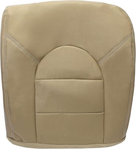ECOTRIC Seat Bottom Cover Replacement Compatible with 1999 2000 Ford F250 F350 F450 Lariat Front Left Driver Side Tan Artificial Leather in Saudi Arabia