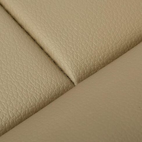 ECOTRIC Seat Bottom Cover Replacement Compatible with 1999 2000 Ford F250 F350 F450 Lariat Front Left Driver Side Tan Artificial Leather in Saudi Arabia