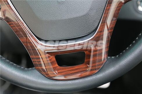 Carbon Fiber Look Interior Steering Wheel Button Panel Cover Trim for Ford Explorer 2016-2019 ABS Plastic Steering Wheel Trim in Saudi Arabia