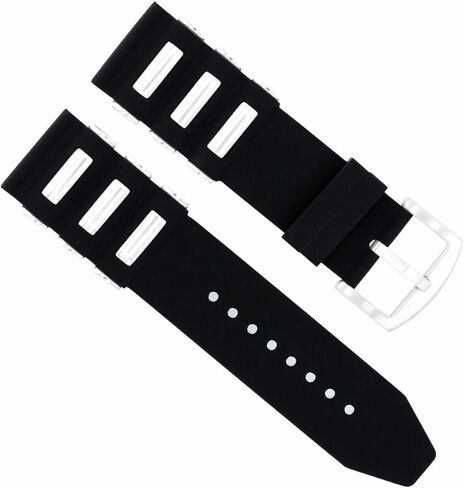 حزام Ewatchparts مطاطي 24 مم متوافق مع Invicta Signature Russian 12440 11750 1848 أسود in Saudi Arabia