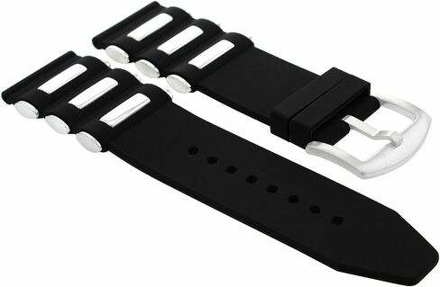 حزام Ewatchparts مطاطي 24 مم متوافق مع Invicta Signature Russian 12440 11750 1848 أسود in Saudi Arabia