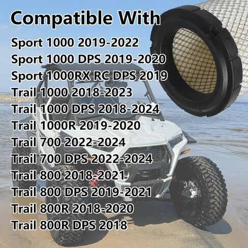 فلتر هواء 715900394 متوافق مع Can Am Defender Traxter HD5 HD8 HD7 HD9 HD10 Maverick Trail 1000 700 800 800R Sport 1000 Commander 700 2016-2023 استبدال CM-8016 AF25890-2 in Kuwait