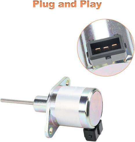 Fuel Shut Off Solenoid Compatible with Kioti Tractor CK25 CK27 CK30 DK35 DK40 CK2510F CK2610 DS3510 DS4110 LK30 LK3054 Stop Solenoid 12VDC Replacement for E6850-60012 E6850-60011 E6820-60011 in Saudi Arabia