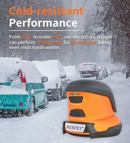 Electric Ice Scraper, Ice Scrapers for Car Wind Shield, Ice Removal Tool for Car in Winter, Handheld Snow Scraper for Car with High Efficiency, Portable De-ice Tool for Snow&Frost in Kuwait