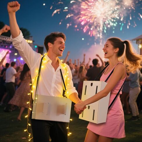 Faccito Plug and Socket Halloween Costume with Light Couples Halloween Costumes for Adults Couples in Saudi Arabia