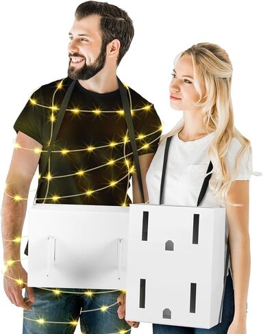 Faccito Plug and Socket Halloween Costume with Light Couples Halloween Costumes for Adults Couples in Saudi Arabia