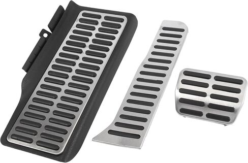 3 Pcs Automatic Car Anti-Slip Brake Gas Foot Pedal Pads Stainless Steel Accelerator Pedal Covers for Volkswagen Sagitar Jetta MK6 Item Replacement in Saudi Arabia
