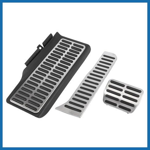 3 Pcs Automatic Car Anti-Slip Brake Gas Foot Pedal Pads Stainless Steel Accelerator Pedal Covers for Volkswagen Sagitar Jetta MK6 Item Replacement in Saudi Arabia