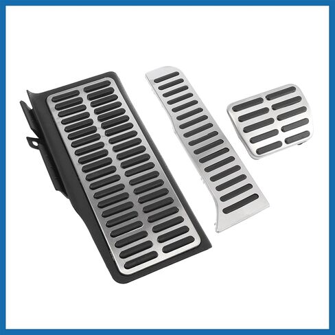 3 Pcs Automatic Car Anti-Slip Brake Gas Foot Pedal Pads Stainless Steel Accelerator Pedal Covers for Volkswagen Sagitar Jetta MK6 Item Replacement in Saudi Arabia