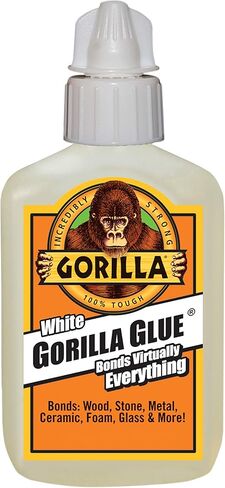 Gorilla White Waterproof Polyurethane Glue, 2 ounce Bottle, White, (Pack of 6) in Saudi Arabia