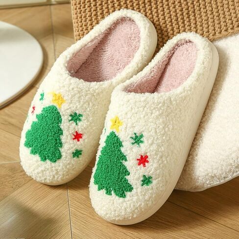 Winter Slippers Indoor Women's Men's Christmas House Bedroom Warm Arch Support Slippers in Saudi Arabia