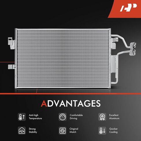 A-Premium A/C Condenser Replace# 52482155 - Compatible with 2000-2005 Buick LeSabre, Pontiac Bonneville, V6 3.8L in Saudi Arabia