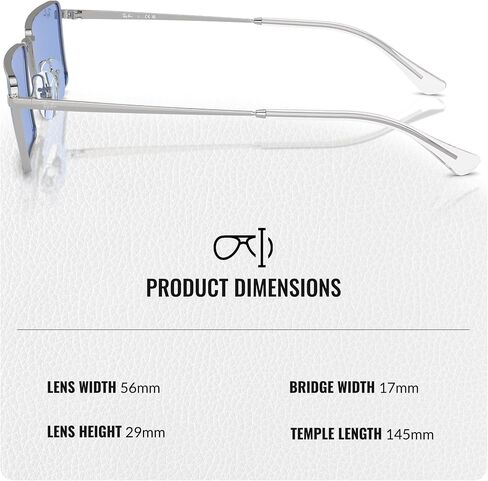 Ray-Ban RB3741 EMY BIO-BASED Rectangle Shaped Sunglasses for Men & Women with Official RAYBAN Eyewear Kit in Saudi Arabia