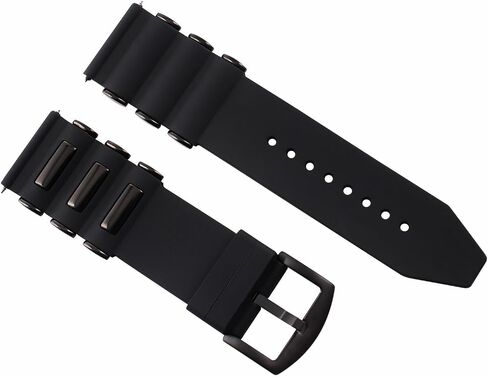 Ewatchparts 26mm Rubber Strap Diver Band Strap Compatible With Invicta Excursion 18202 Barrel Black in Saudi Arabia