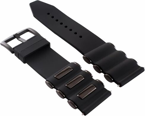 Ewatchparts 26mm Rubber Strap Diver Band Strap Compatible With Invicta Excursion 18202 Barrel Black in Saudi Arabia