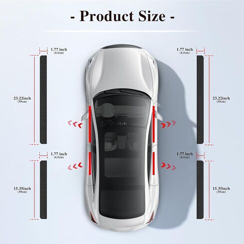 4 Pcs Car Door Sill Protector for Chevrolet Traverse 2018-2023, Carbon Fiber Door Sill Protectors Anti-Scratch Entry Guard fit Sill Guard Film in Saudi Arabia