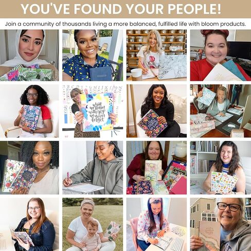 bloom daily planners Undated Perpetual Desk Easel Motivational Inspirational Standing Flip Calendar - Page a Day - (5.25" x 5.5") - Daily Mindfulness Reflection Questions in Kuwait